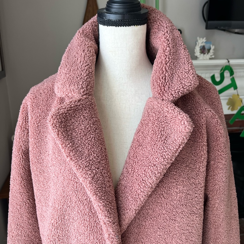 Daily Ritual | Teddy Bear Fleece Coat - Picture 6 of 14